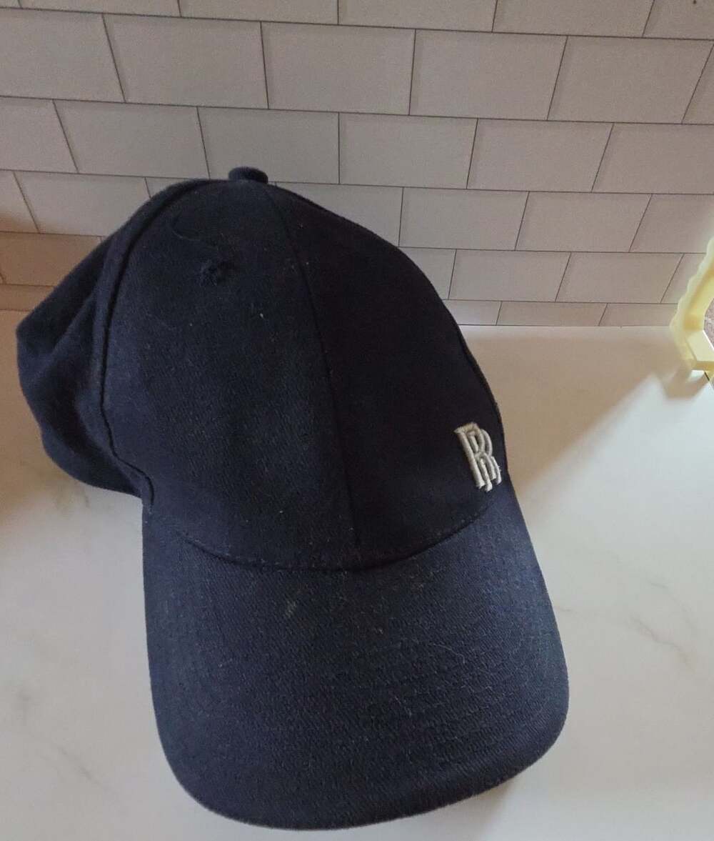 Rolls Royce Baseball Cap One Size Black RR Embroidered Logo Cotton